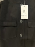 BR11990 ITALIAN SUEDE BLACK JACKET