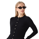 BRIT1615 GOLD BUTTON ITALIAN CARDIGAN