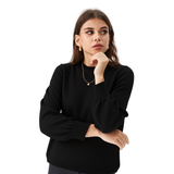 BRIT2752 BOXY CREWNECK ITALIAN SWEATER