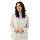 BRIT2823 PLAIN CREWNECK ITALIAN SWEATER