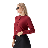 BRIT1615 GOLD BUTTON ITALIAN CARDIGAN