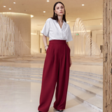 BR6277 ITALIAN HIGH WAIST WIDE LEG STRETCH PALLAZO