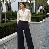 BR6277 ITALIAN HIGH WAIST WIDE LEG STRETCH PALLAZO