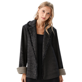 BR55008 TWEED KNIT BLAZER JACKET
