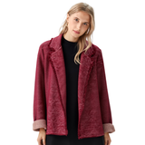 BR55008 TWEED KNIT BLAZER JACKET