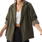 BR55008 TWEED KNIT BLAZER JACKET