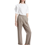 BR55627 HIGH WAIST STRAIGHT LEG TROUSERS